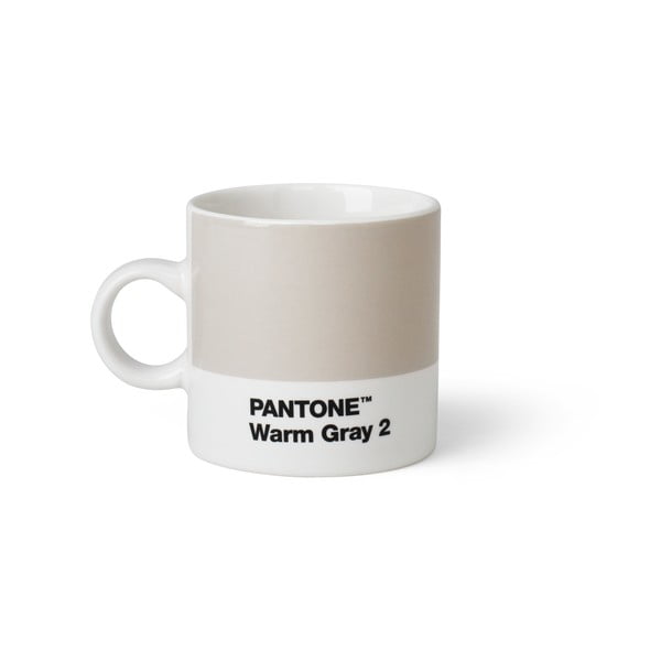 Šviesiai pilkas puodelis Pantone Espresso, 120 ml