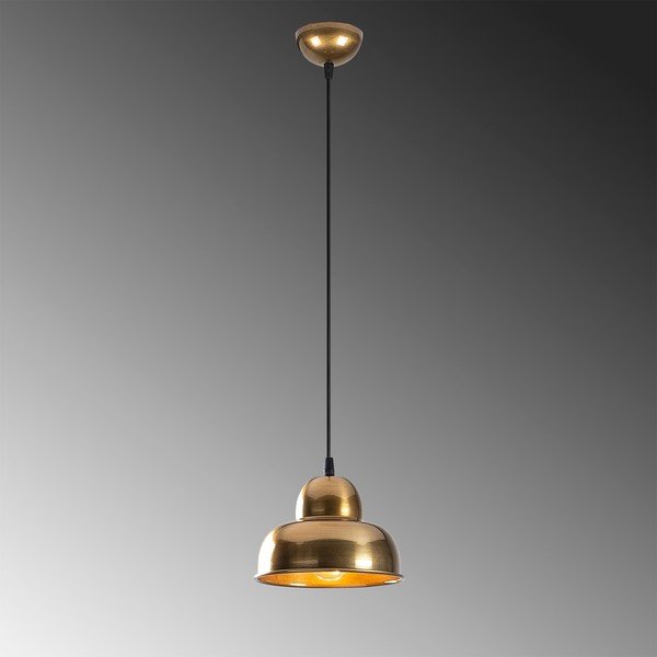 Auksinės spalvos kabantis šviestuvas ø 20 cm su metaliniu gaubtu Berceste – Opviq lights-image-3