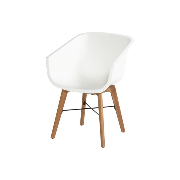 Plastikinės sodo kėdės baltos spalvos 2 vnt. Amalia – Hartman