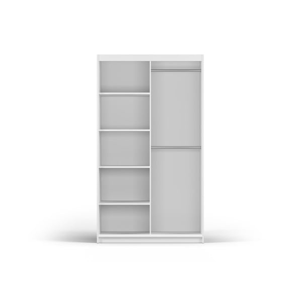 Balta spinta su veidrodžiu ir stumdomomis durimis 122x215 cm Lisburn - Cosmopolitan Design-image-3