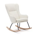 Supamasis krėslas baltos spalvos iš boucle Maustin – Kave Home