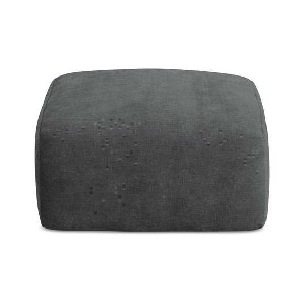 Tamsiai pilkos spalvos iš šenilinio audinio taburetė Leila – Makamii