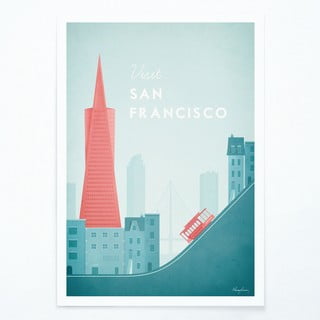 Plakatas Travelposter San Francisco, 50 x 70 cm