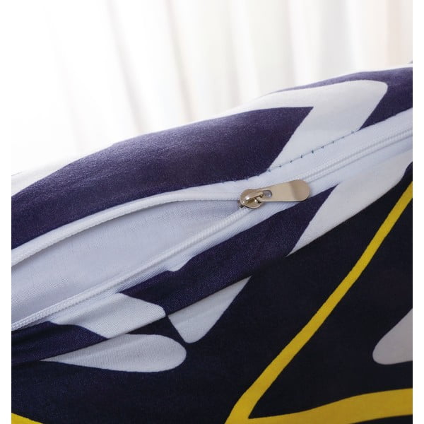 Iš mikrosatino viengulė patalynė tamsiai mėlynos spalvos 6 dalių 140x200 cm Dylan – My House-image-2