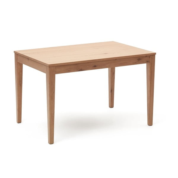 Prailginamas valgomojo stalas su papildomu stalviršiu iš ąžuolo 80x120 cm Yain – Kave Home