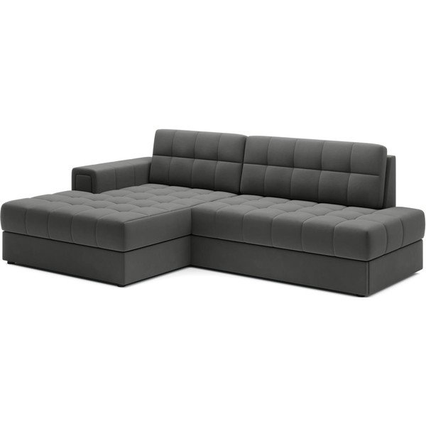 Taupe spalvos iš velveto sulankstoma kampinė sofa (su kairiuoju kampu/su gultu) Blezalt – ELTAP-image-2
