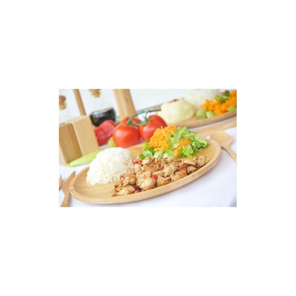 Bambukinis serviravimo padėklas Bambum Penne, ⌀ 28 cm-image-1