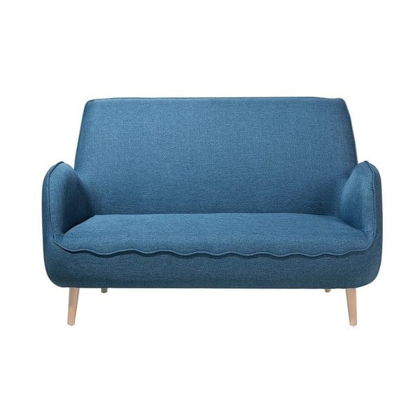 Mėlyna dvivietė sofa Monobeli Shaun