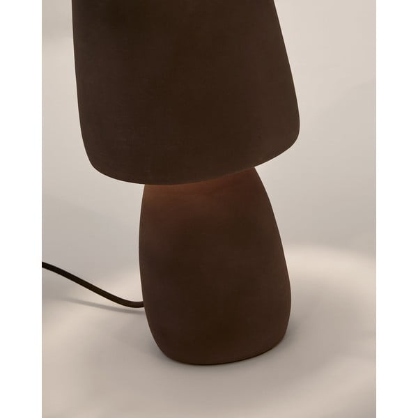 Stalinis šviestuvas tamsiai rudos spalvos (aukštis 30 cm) Tandy – Kave Home-image-3