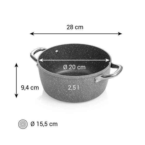 Iš aliuminio puodas tinka indukcinei viryklei 2,5 l i-Premium – Tescoma-image-3