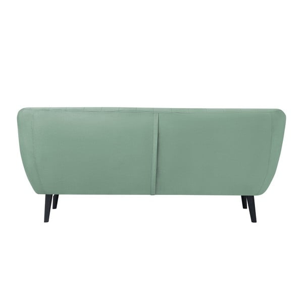 Mėtų žalios spalvos dvivietė sofa "Mazzini Sofas Toscane", juodos kojos-image-3