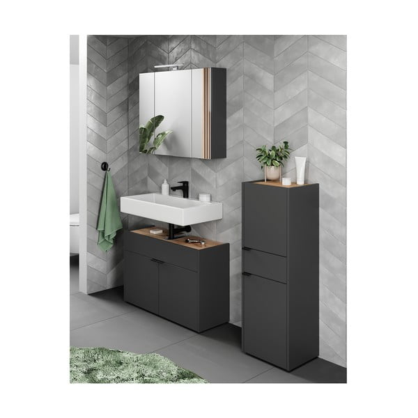 Vonios baldų komplektas antracito spalvos Forano – Germania-image-2