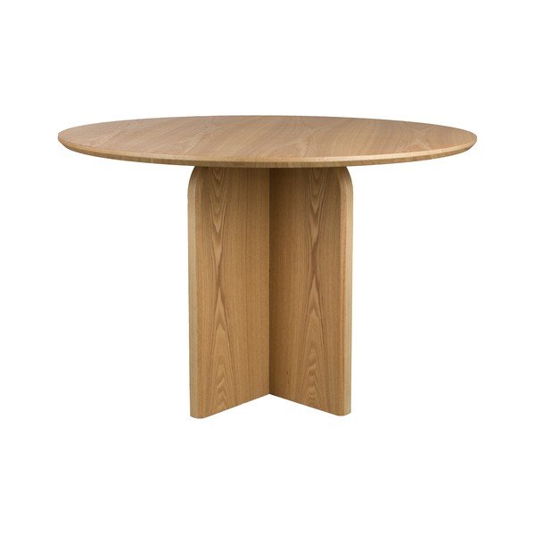 Apvalios formos valgomojo stalas iš ąžuolo ø 120 cm Laurent – White Label-image-2