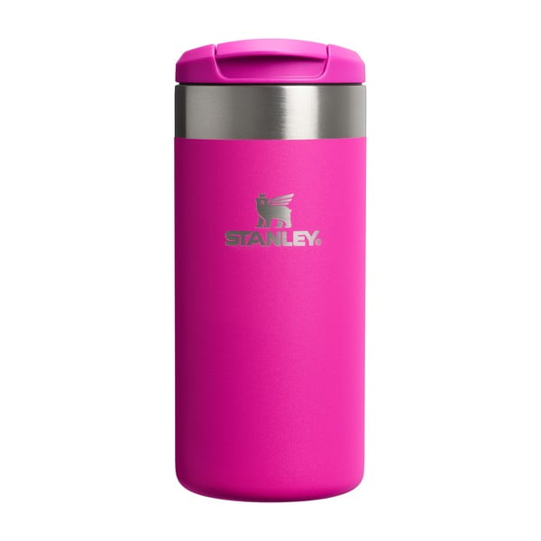 Rožinės spalvos iš nerūdijančio plieno termo puodelis 350 ml AeroLight™ Transit Mug Violet Blossom – Stanley