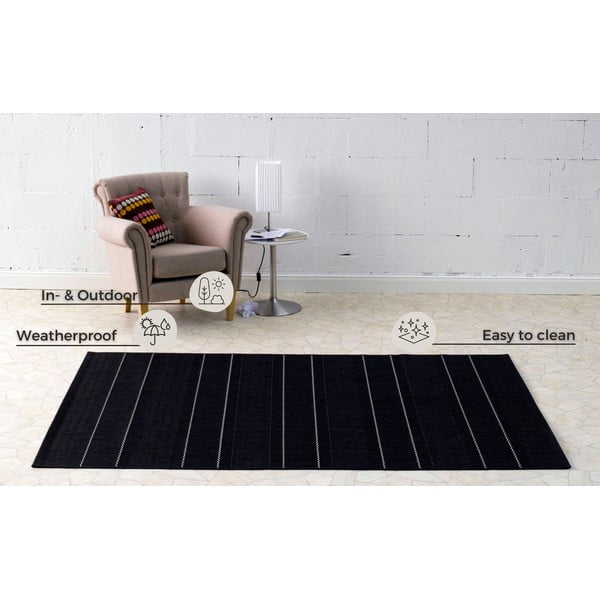 Juodos spalvos kilimas Hanse Home Sunshine, 80 x 200 cm-image-3