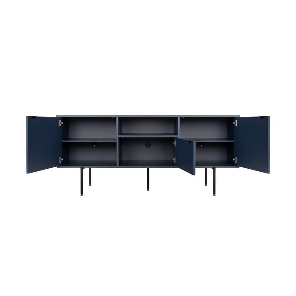 Tamsiai mėlynos spalvos TV spintelė 180x79x50 cm Bau – noo.ma-image-3