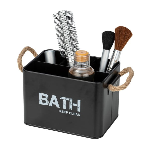 Juodas vonios kambario organizatorius su 4 skyriais "Wenko Gara-image-2