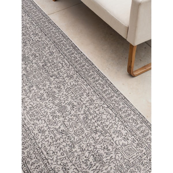 Pilkos spalvos/dramblio kaulo spalvos lauko kilimas 80x250 cm Duet Kona – NORTHRUGS-image-4
