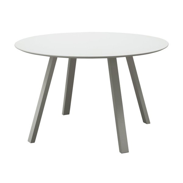 Iš metalo apvalios formos sodo valgomojo stalas ø 120 cm Auke – WOOOD