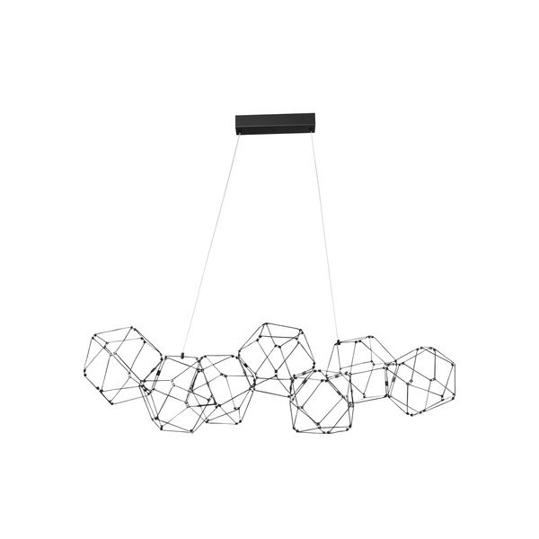Juodos spalvos iš aliuminio kabantis šviestuvas LED Nebula – Nova Luce