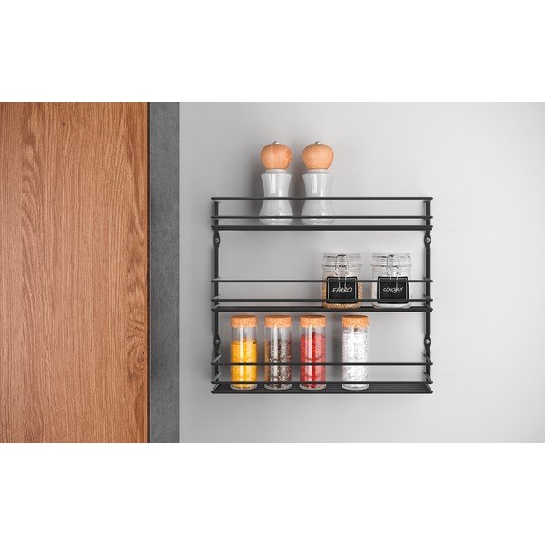 Sieninis iš nerūdijančio plieno prieskonių indų organizatorius Pepito – Metaltex-image-1