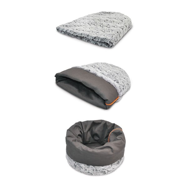 Augintinio guolis pilkos spalvos visi augintiniai ø 45 cm Snuggle Bed 3in1 Husky Grey L – P.L.A.Y.-image-2