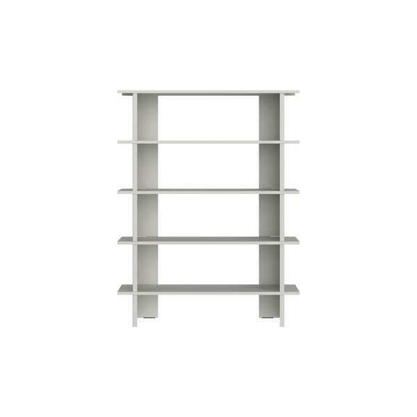 Šviesiai pilkos spalvos iš metalo knygų spinta  120x156x37 cm Hes – noo.ma-image-2