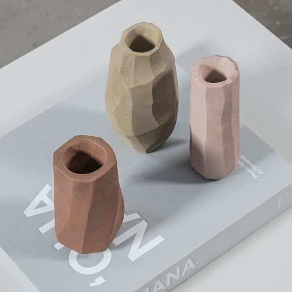 Iš polirezino vaza rožinės spalvos (aukštis 15,5 cm) Nuki – Mette Ditmer Denmark-image-3