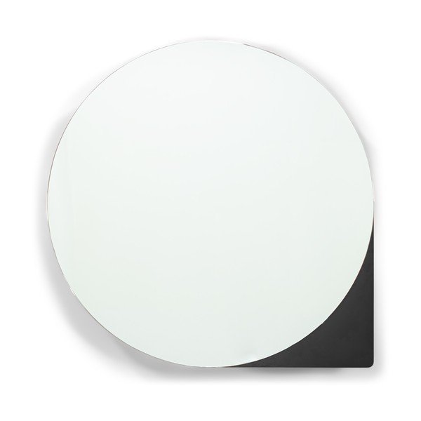 Juodos spalvos iš metalo pakabinama/su veidrodžiu vonios daiktadėžė 55x55 cm Sonnet – Spinder Design