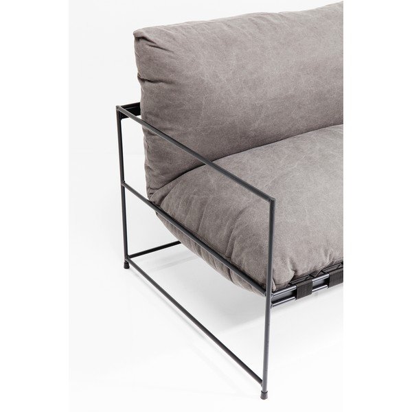 Pilka dvivietė sofa "Kare Design Cornwall-image-4