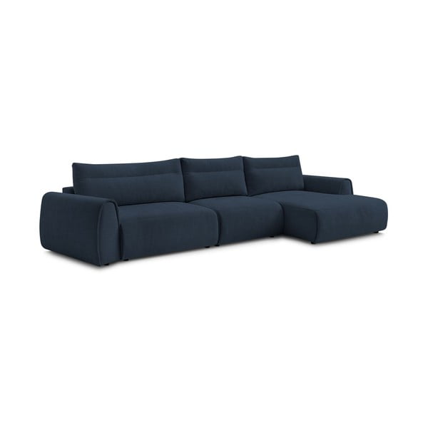 Kampinė sofa tamsiai mėlynos spalvos Aden – Bobochic Paris-image-3