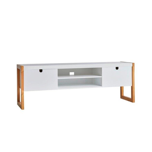 Baltas TV staliukas "Marckeric Square", 140 x 45 cm-image-2