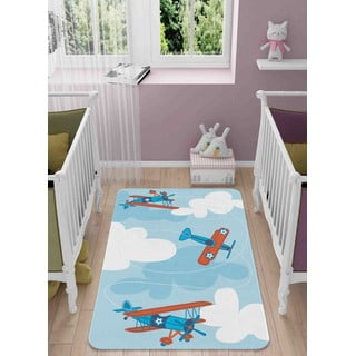 Vaikiškas kilimas mėlynos spalvos 80x140 cm Around the World – Oyo Concept