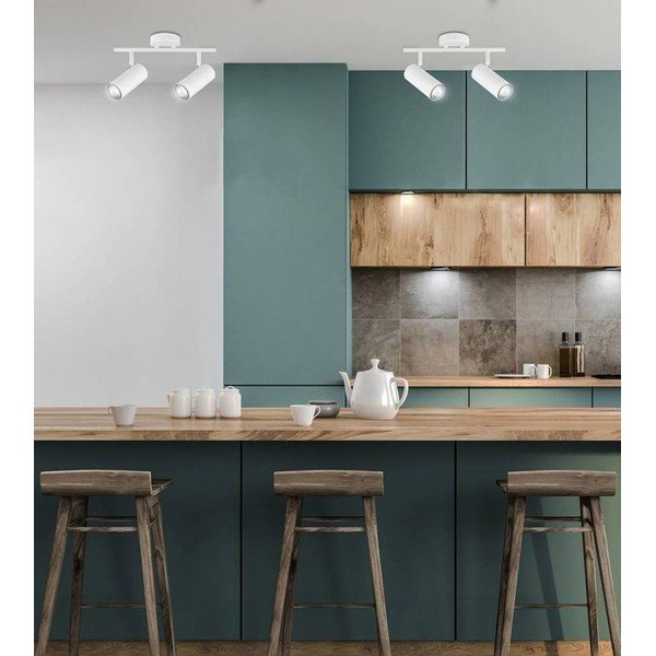 Baltos spalvos iš metalo taškinis šviestuvas 9x36 cm Colly – Candellux Lighting-image-1