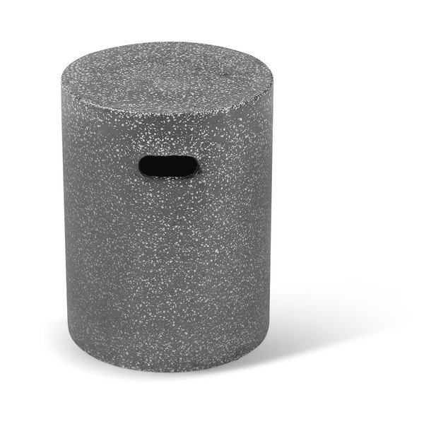 Juodas sodo šoninis staliukas Bonami Selection Loris, ø 35 cm-image-1