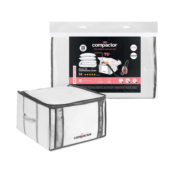 Vakuuminė/su standžiais kraštais iš tekstilės spintos daiktadėžė 42x25x25 cm Life – Compactor