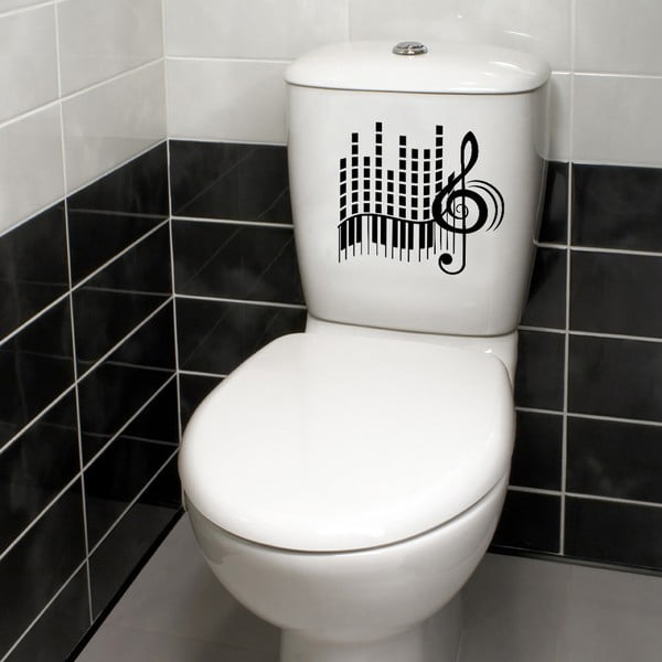 Dekoratyvinis lipdukas tualetui Muzika