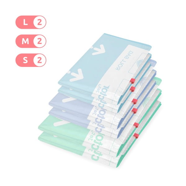 Vakuuminiai drabužių krepšiai 6 vnt. Roll Up S/M/L – Compactor-image-2