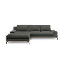 Tamsiai pilka kampinė sofa-lova Windsor & Co Sofas Planet, kairysis kampas