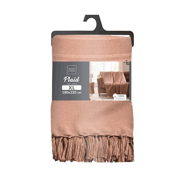 Terakotos spalvos iš medvilnės lovatiesė 125x150 cm Lilia – douceur d'intérieur-image-2