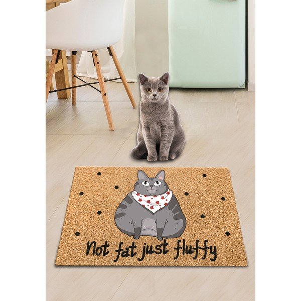 Kilimėlis kačių dubenėliui Petpetite Not Fat Just Fluffy, 60 x 40 cm-image-2
