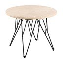 Apvalios formos šoninis stalas su marmuro dekoro stalviršiu ø 55 cm Prunus – Actona