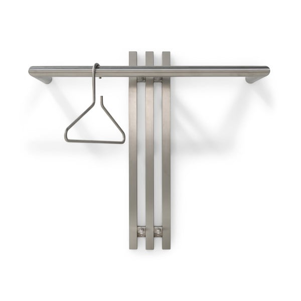 Sidabrinės spalvos iš metalo sieninė lentyna 65 cm Senza – Spinder Design-image-2