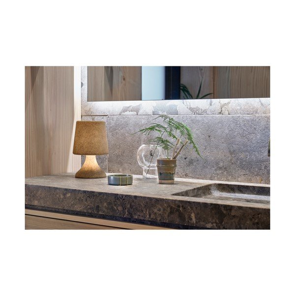 Puodelis rudos spalvos iš porceliano  350 ml Evig – Villa Collection-image-1