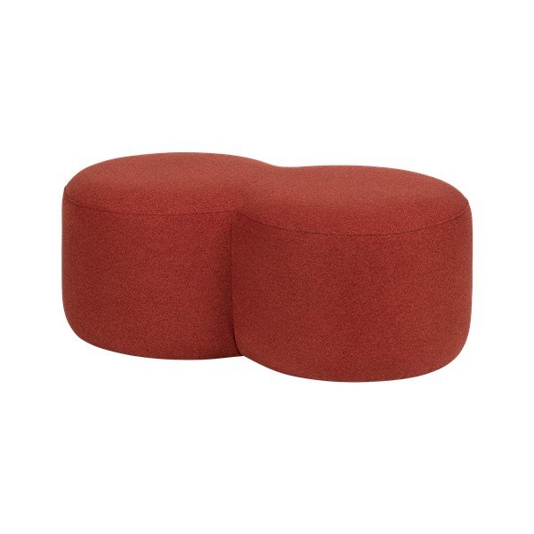 Raudonos spalvos pufas Umbo – noo.ma