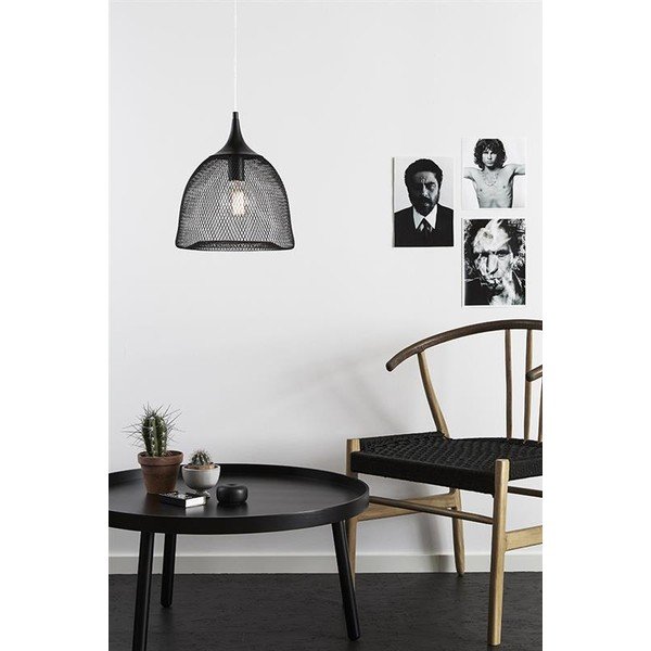 Juodas pakabinamas šviestuvas Markslöjd Grid, 33 cm-image-1
