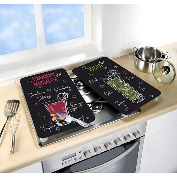 2 stiklinių dangčių rinkinys Wenko Margarita viryklei, 52 x 30 cm-image-2