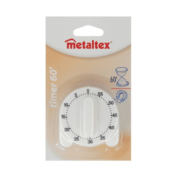 Baltas Metaltex laikas Virtuvės minutė-image-1