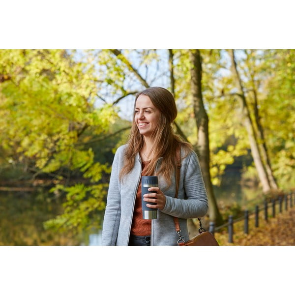 Pilkas termo puodelis 0,36 l Easy Twist - Tefal-image-1