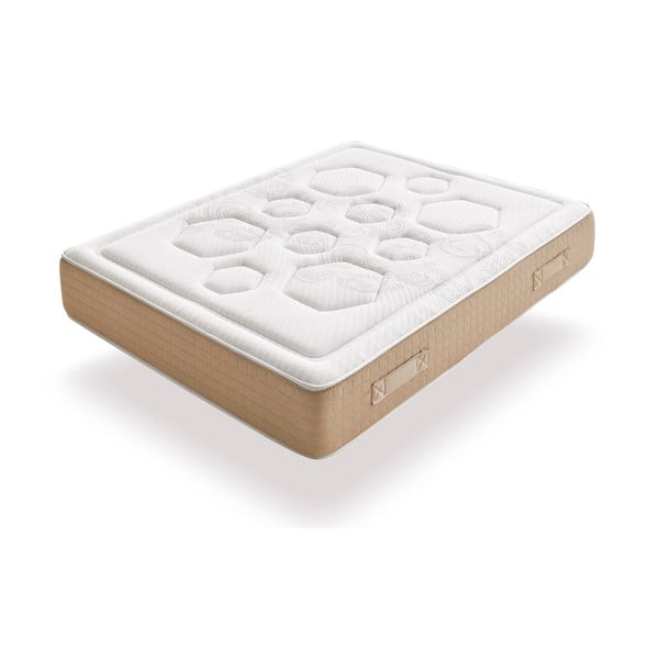 Kietas/vidutinio kietumo apverčiamas/su termo regulacija čiužinys su spyruoklėmis 140x190 cm Hexaflex Bagged Springs Gel – Moonia